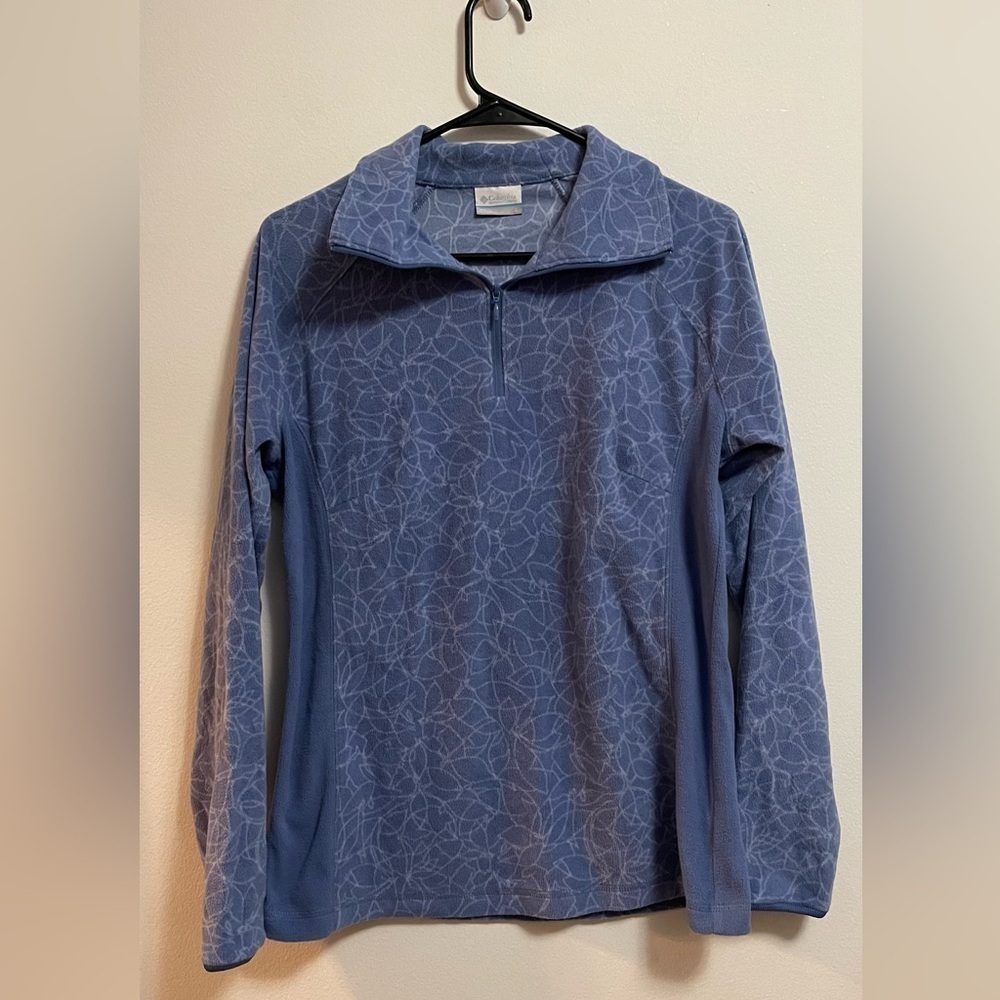 Columbia - Women’s‎ Quarter Zip Printed Micro Fleece Pullover - Size L